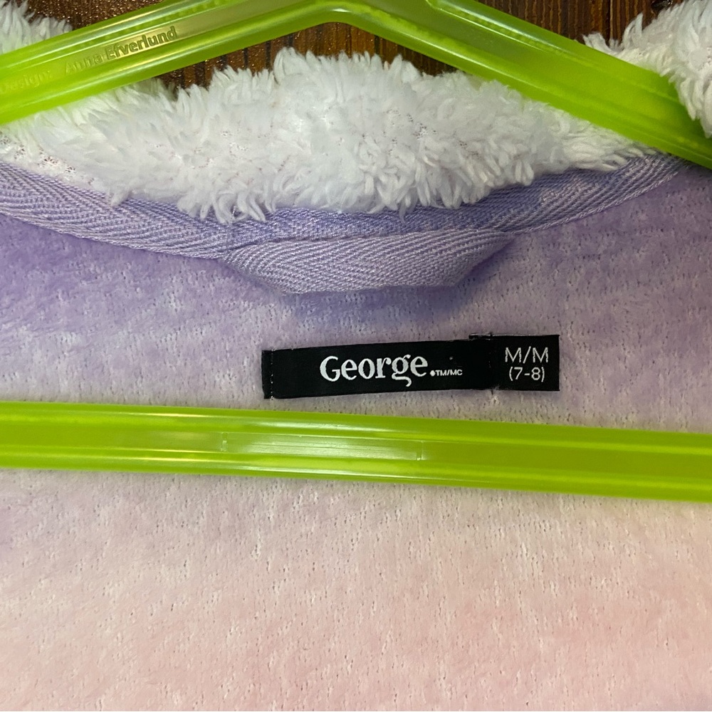 Girls Colorful Tie-Dye Hooded Robe - Picture 2 of 4